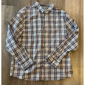 Cody James Shirt Mens 2XL Blue Plaid Button Down Long Sleeve Western Stretch